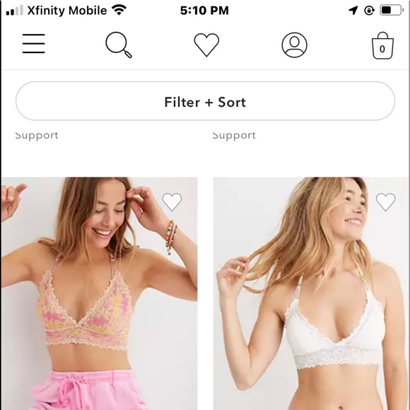 Halter Bra by aerie S/P (Pink).  Beautiful laced bralette. - Picture 2 of 6